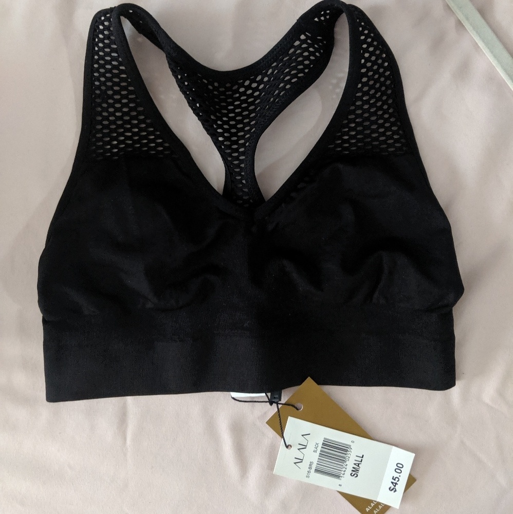 Alala black mesh bra - S